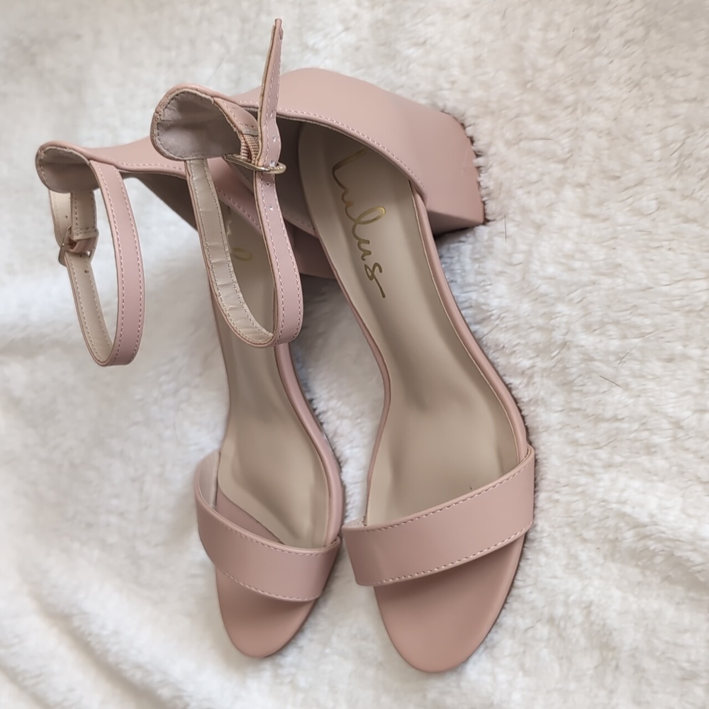 7.5 Harper Almond Ankle Strap Heels